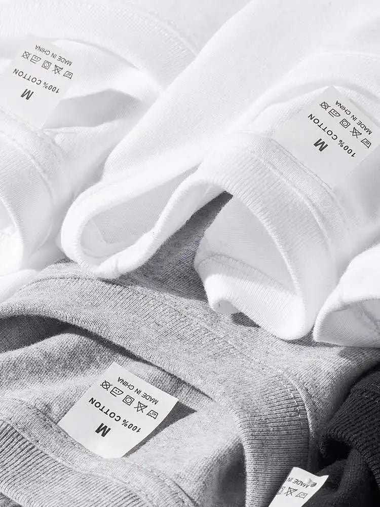 Cotton 100% Long-sleeved Men's T Shirt MRMT 2025 Brand New Round-collar Solid-color Men T-shirt for Male Tshirt Man Tops Tees