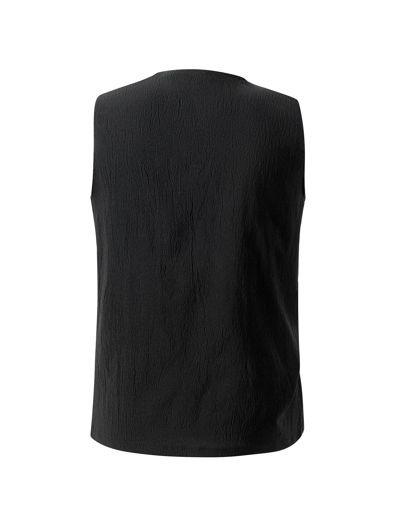 Summer Mens Tank Tops Vest Casual Comfortable breathable Sleeveless Shirts Loose Lace Up O-Neck Tops Streetwear