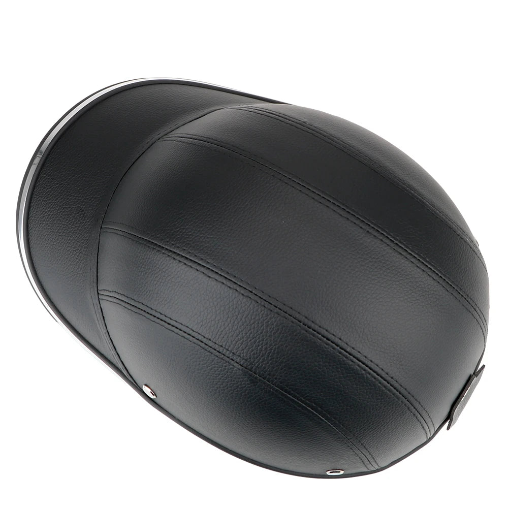 Baseball Cap Style Safety Hard Hat For Cafe Racer Chopper Scooter Motorcycle Half Helmet