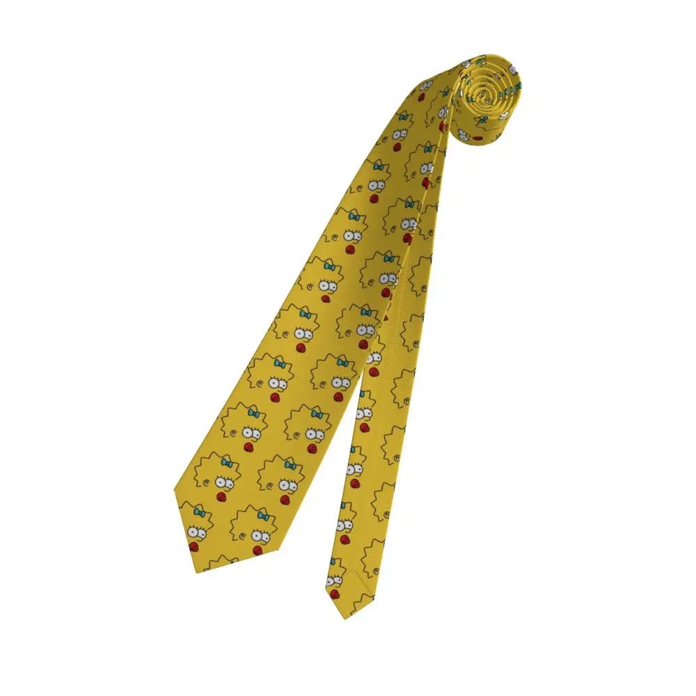 Personalized The S-Simpsones Homer Neck Ties Men Formal Silk Wedding Neckties