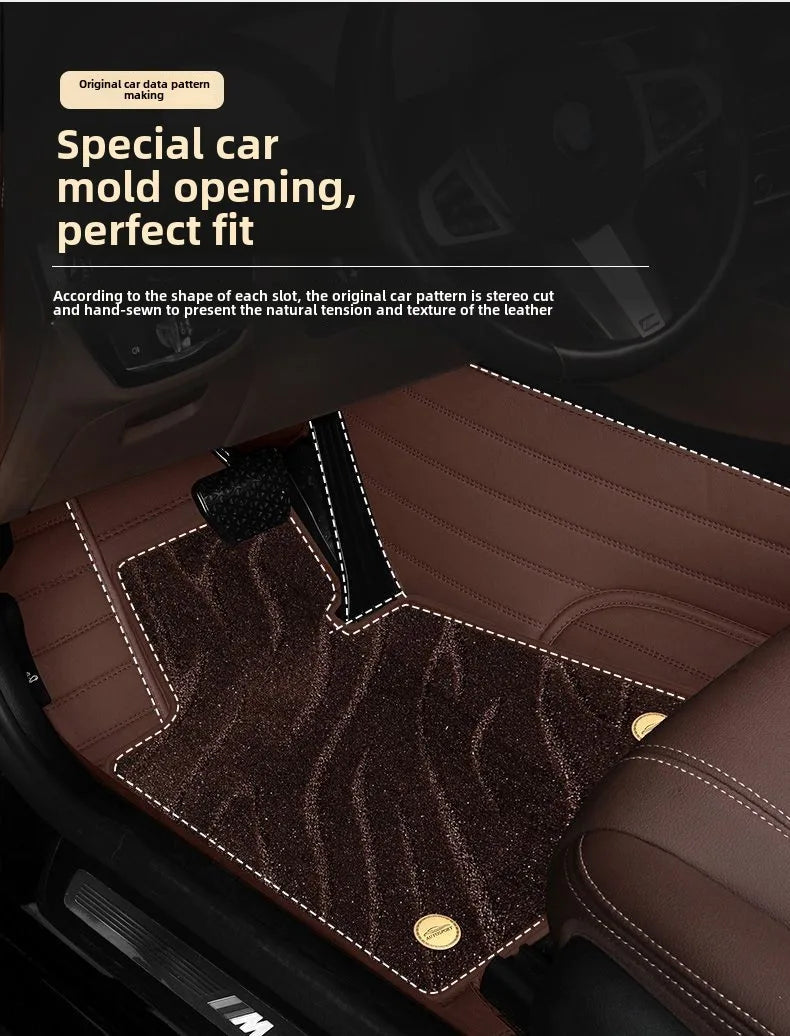 Customized car specific foot mats, double layered carpets for all models, new starry sky carpet accessories