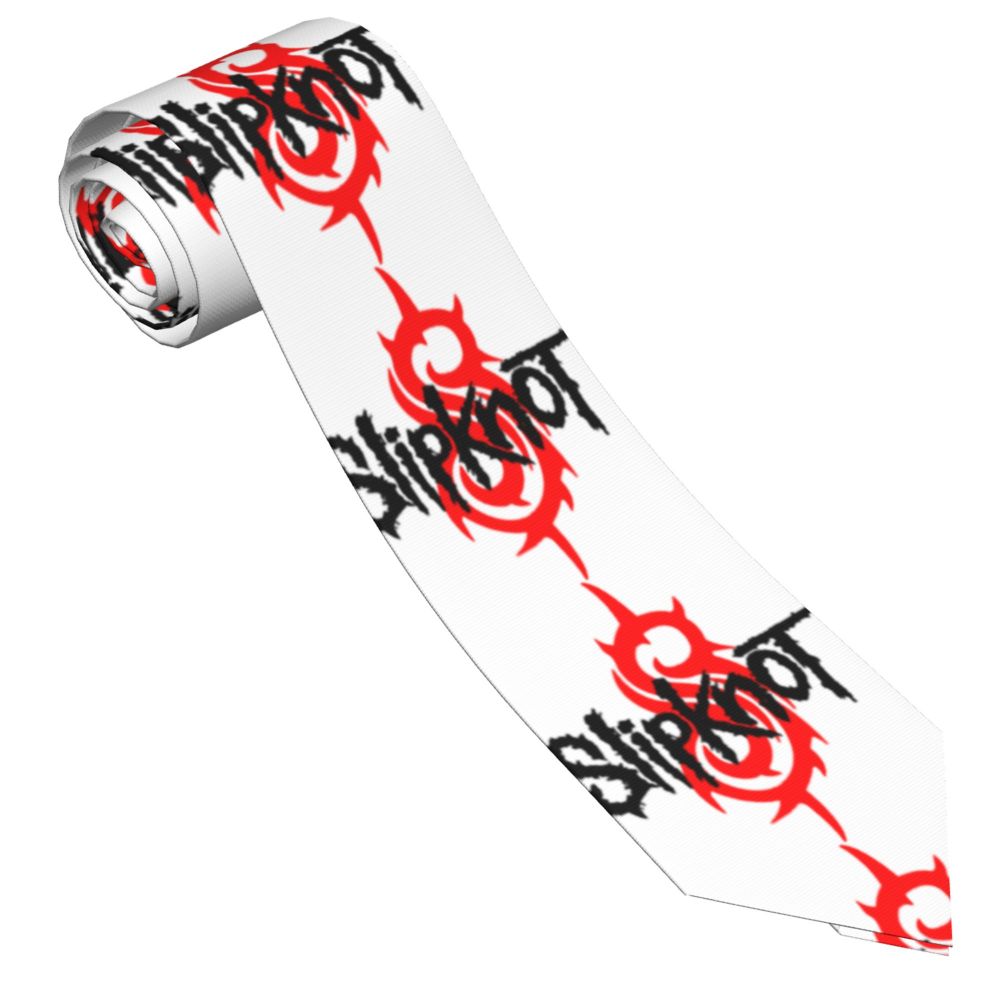 Slipknots Neckties Men's Customized Silk Heavy Metal Rock Music Gift Neck Tie for Office
