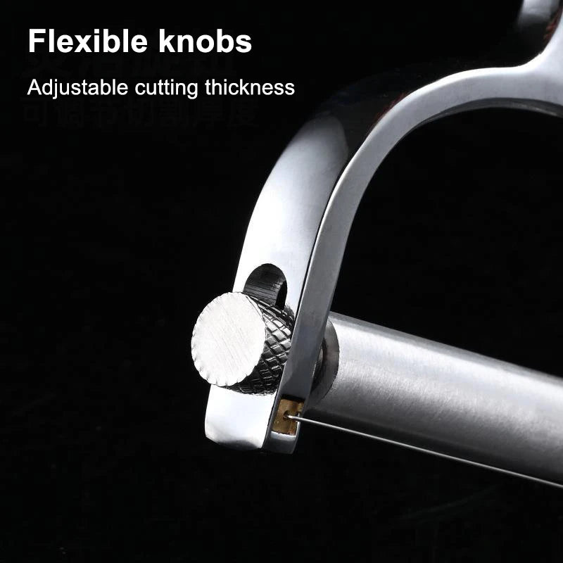 Cheese Shaver for all Cheese Types - Adjustable Steel Wire Mozzarella & Cheddar Cutter