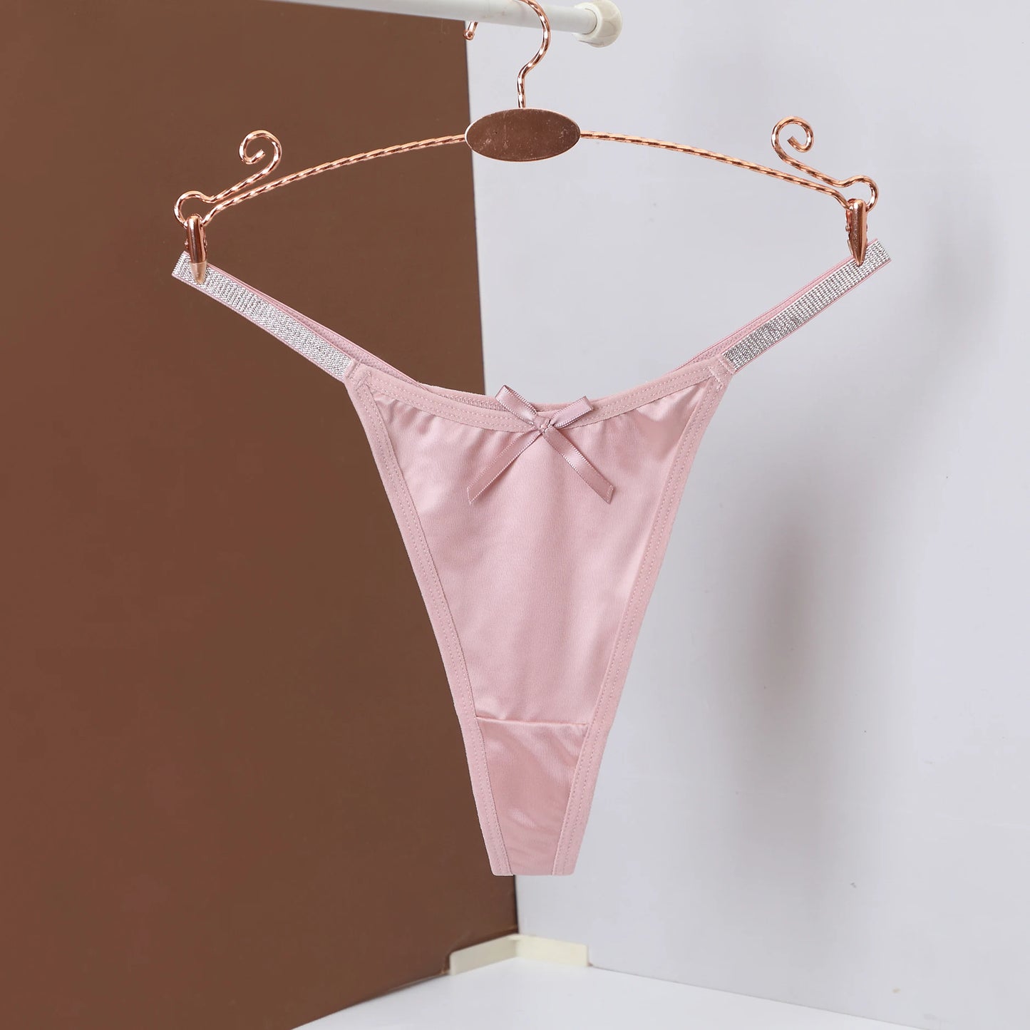 Thong Briefs for Women Soft Comfortable Solid Color Sexy Underpants with Thin Belt Female Lingerie Women's Thong