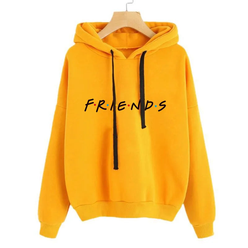 2025 Friends Tv Show Harajuku Funny Cartoon Friends Hoodies Women Ullzang Graphic Friends Sweatshirt Vintage Hoody Female