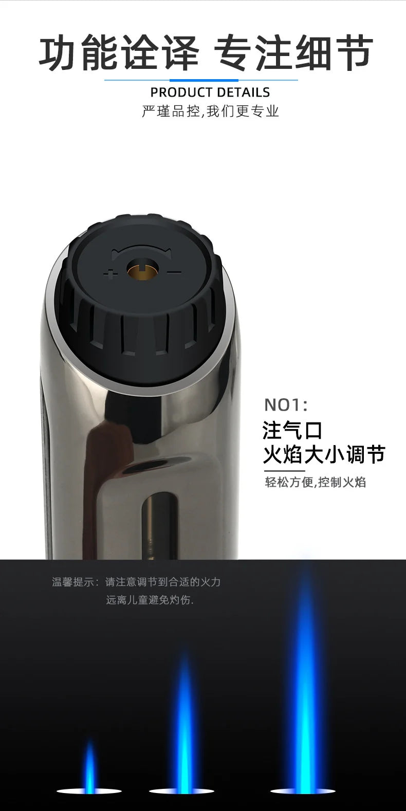 Jet Windproof Lighter Gas Spray Gun Cigar Lighter Outdoor Barbecue Kitchen Ignition Welding Turbo Lighter High Temperature