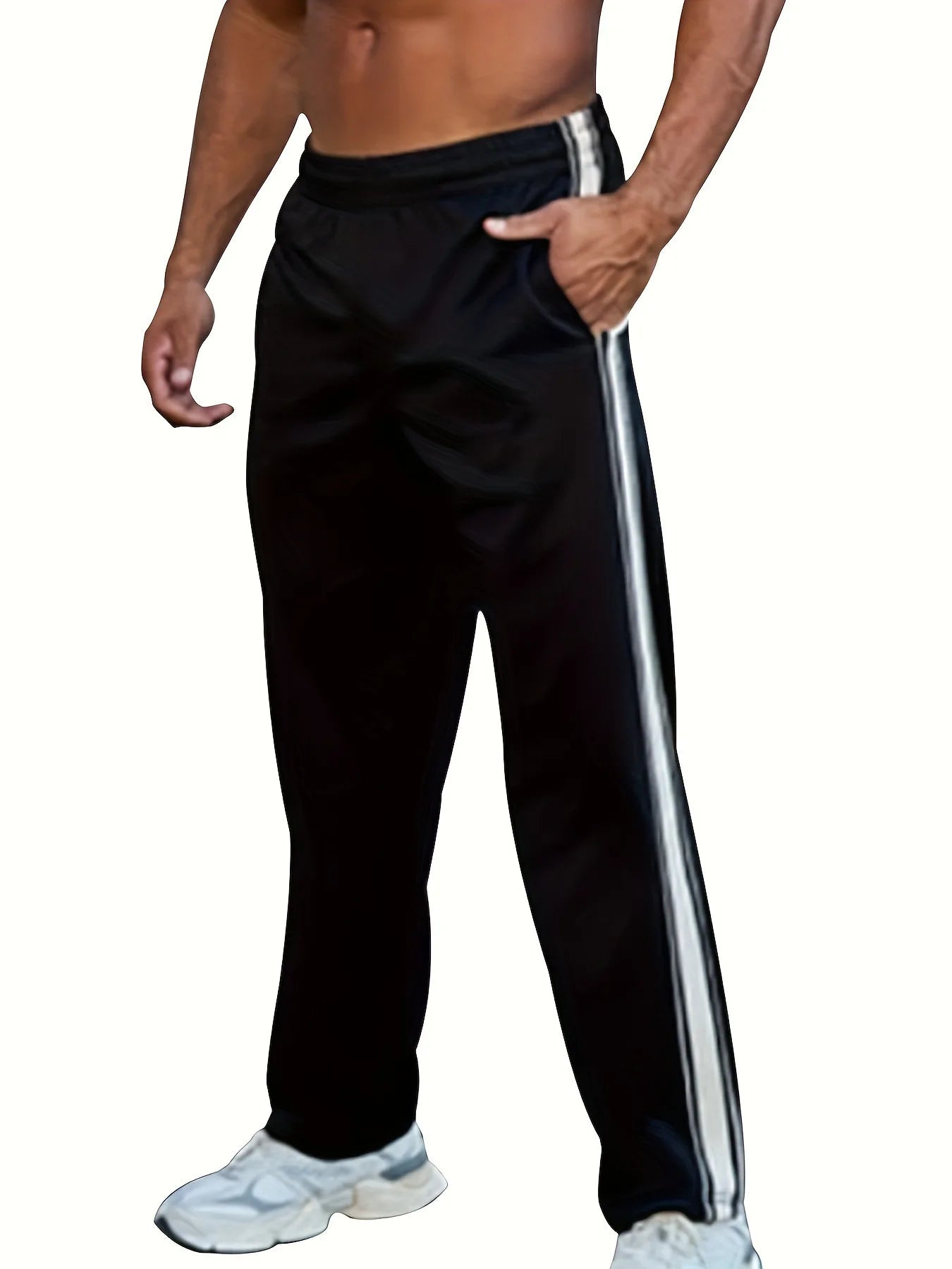 2025 New Summer Men's Casual Sports Pants Gym Workout Joggers Running Trousers for Men Waist Lightweight Quick Dry