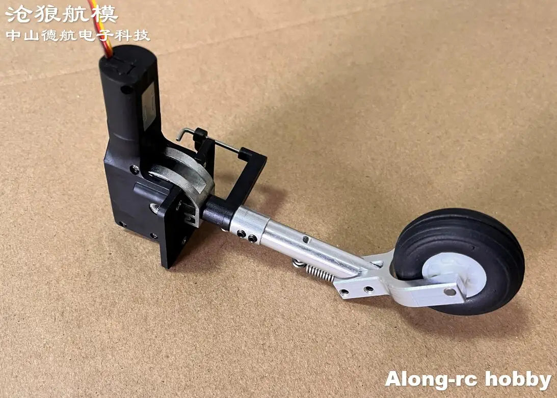 RC Plane Models Parts Height 111mm Retractable Landing Gear with PU Wheels for 2-3.5kg Hobby Airplane Aircraft DIY Jet Fighter