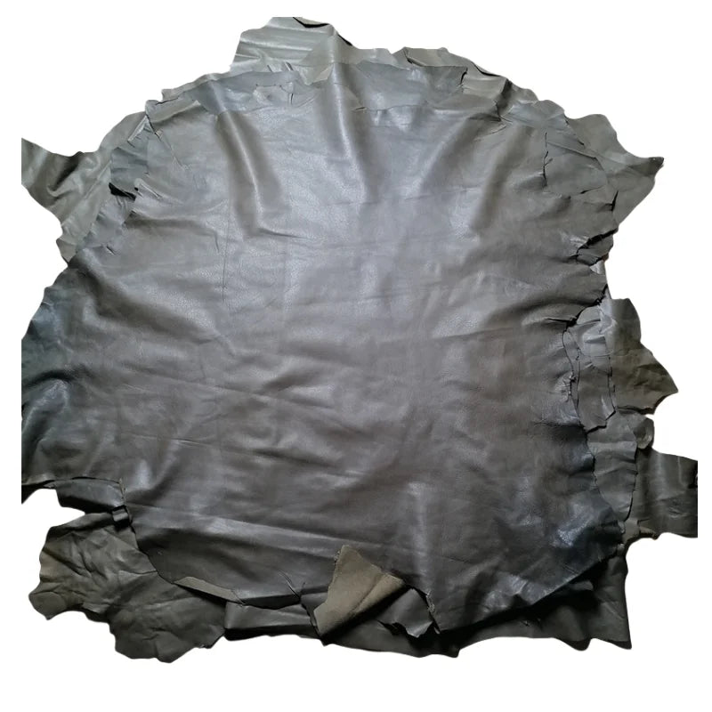 0.5/0.7mm Grey Green Sheepskin. First Layer Leather. Real Leather Fabric. Handmade DIY For Clothes. Whole Sheepskin