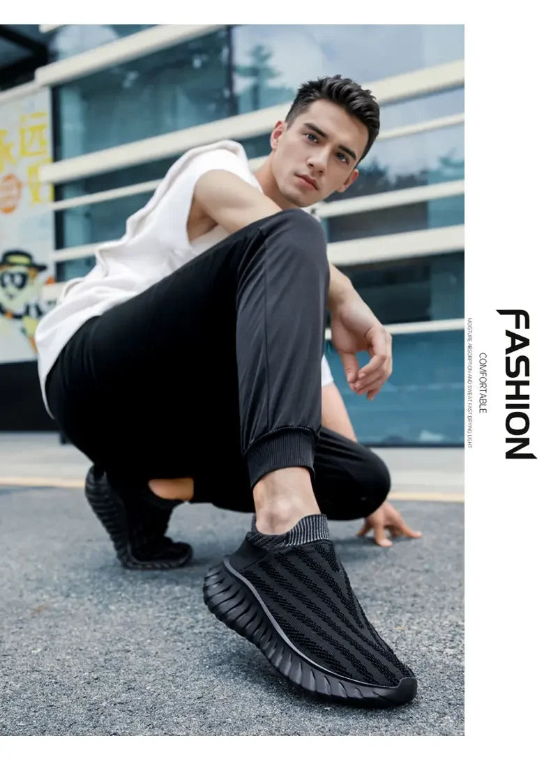 Men's One Foot Walking Shoes Anti Slip Running Shoes, Breathable Thick Soled Shoe Lightweight Fitness Casual Sneakers for Women