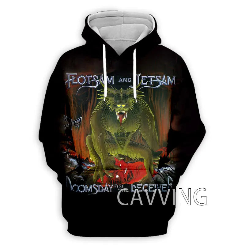New Fashion Women/Men's 3D Print  Flotsam and Jetsam Rock  Hoodies Hooded Sweatshirts Harajuku Hoodie Sweatshirts Tops Clothing