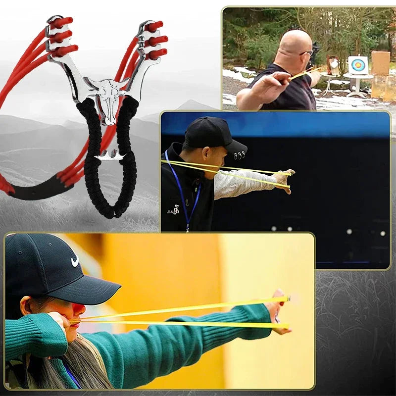 Metal Slingsshot Powerful and Precise Shooting Slingshot Sling Shot Simpleshot High Precision Sling Catapult Hunting Accessories