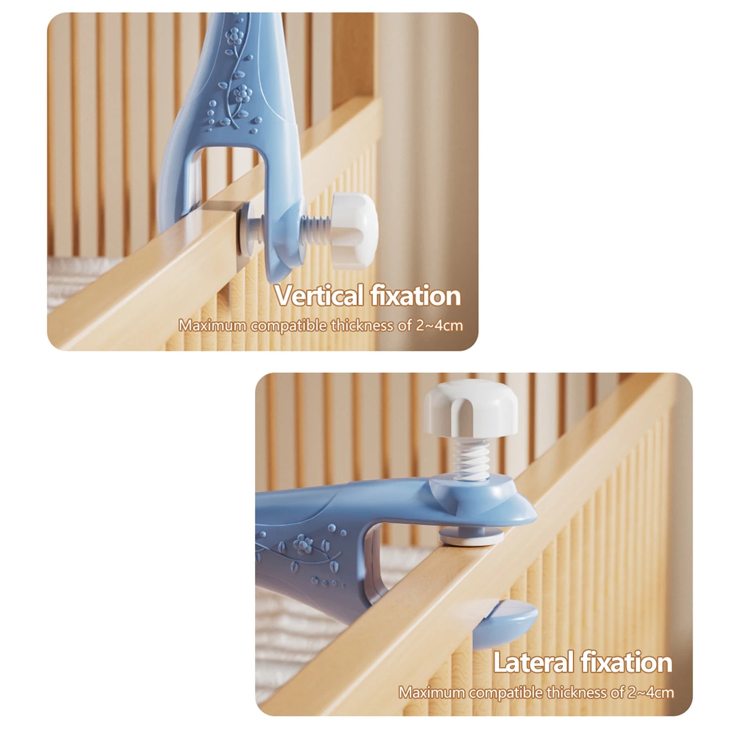 Baby Crib Bell Toys Musical Baby Crib Mobile with Lights Projection for 0-12Months Infants Crib Toys Bed Bell Toy Newborn Gifts