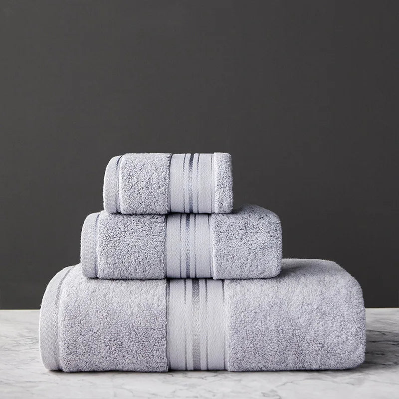 Egyptian Cotton Bath Towels Towels Combed Face Towels Set or Individually Suitable for Sports Travel Home Hotel and Bathroom Use