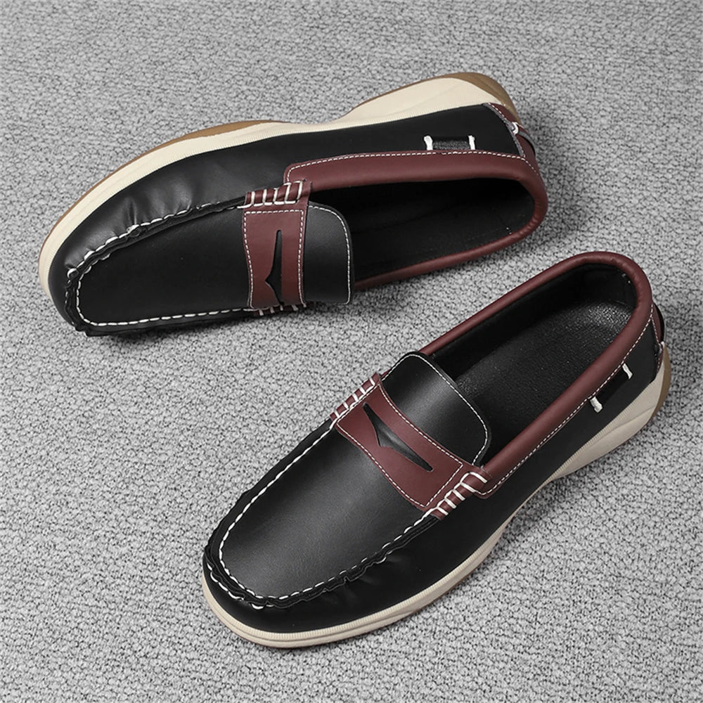 Men's Business Casual Loafers Shoes for Office Travel And Vacation Durable Elegant TPR Outsole Formal Shoes