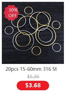 50pc/lot 14x9mm Horseshoe Charms 316 Stainless Steel Horse shoes Charms for necklace pendant charms Diy Jewelry Making