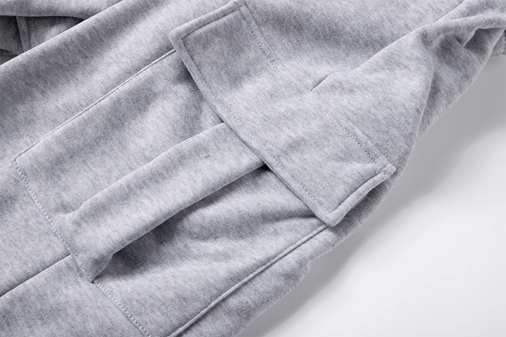 Spring/Autumn Men's Casual Cargo Pants Streetwear Outdoor Comfortable Elastic Waist Drawstring Joggers Hiking Sports Pants