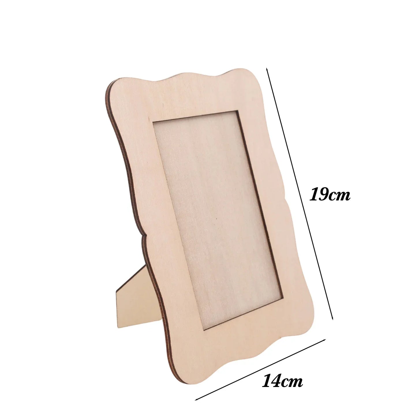 DIY Wood Picture Frames Solid Wood Photo Picture Frames Ornaments Standing Wooden Frames DIY Paintings Crafts Album Decoration