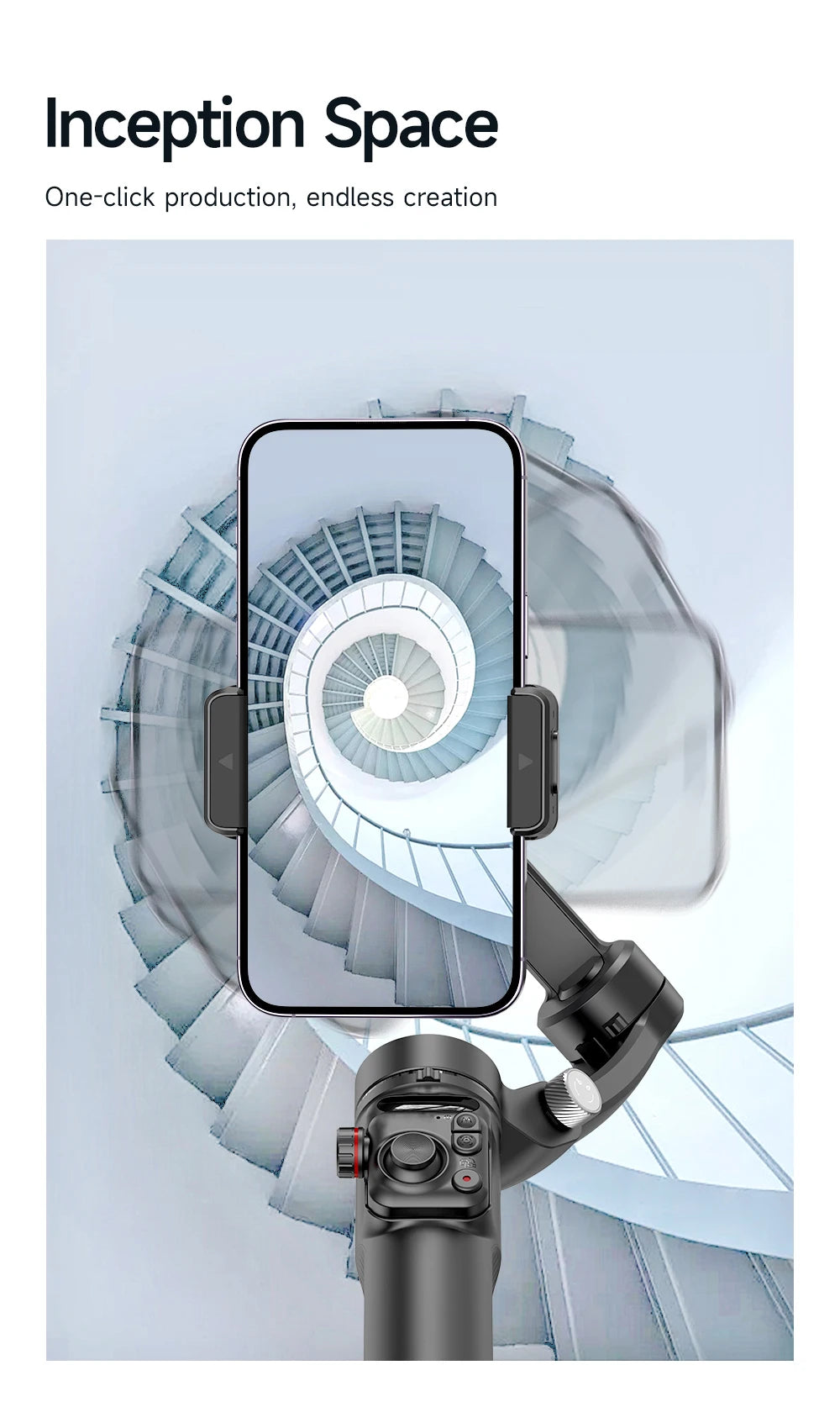 BAFANG New Product M02 Intelligent 3-Axis Stabiliser AI Auto Tracking Gimbal with Magnetic Remote Control Multi-Mode Shooting