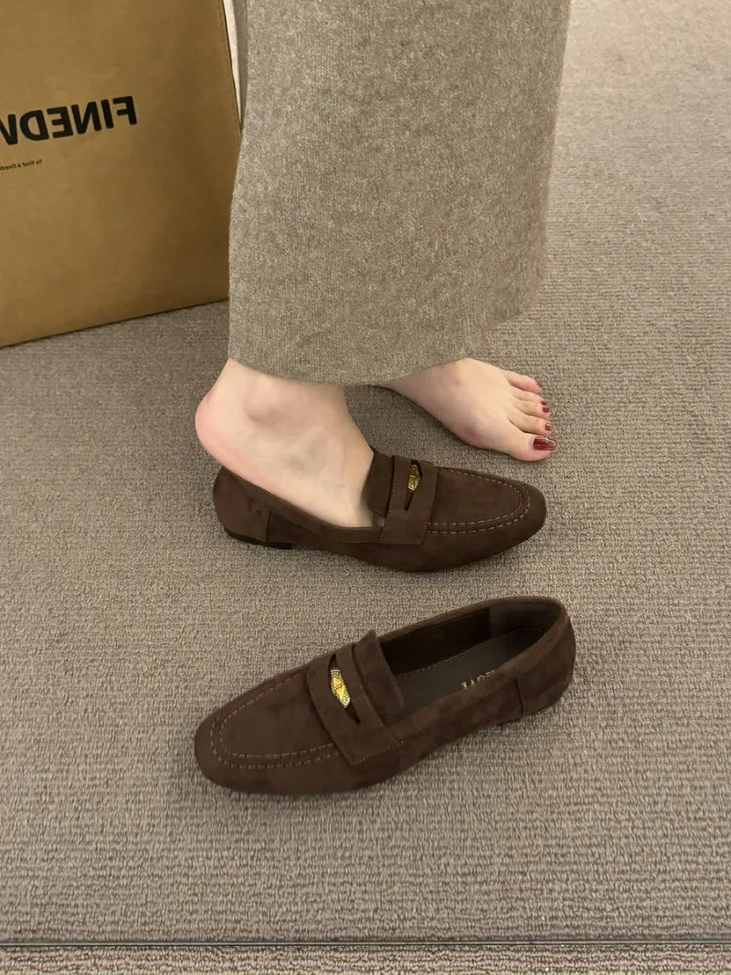 2026 New Flat Bottom Shoes Women's Lightweight and comfortable high-quality single shoes Casual Shoes Autumn Fashion