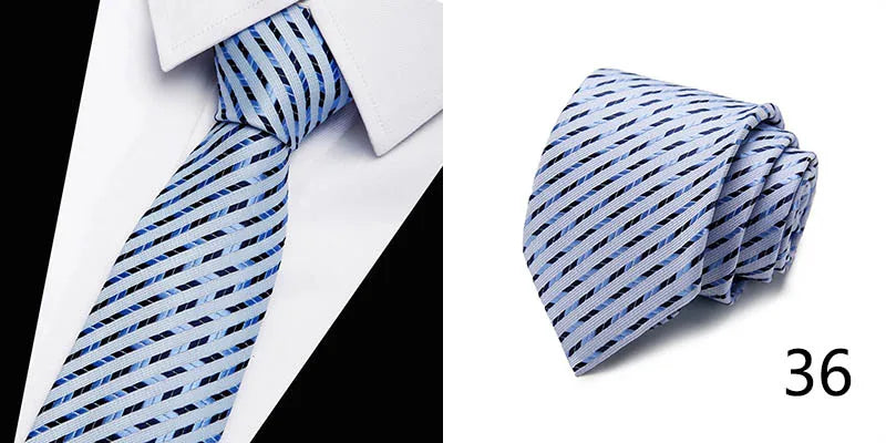 Hot Sale Necktie Man 7.5 cm Silk Tie Solid Color Gravatas Suit Accessories Fit Wedding Holiday Party