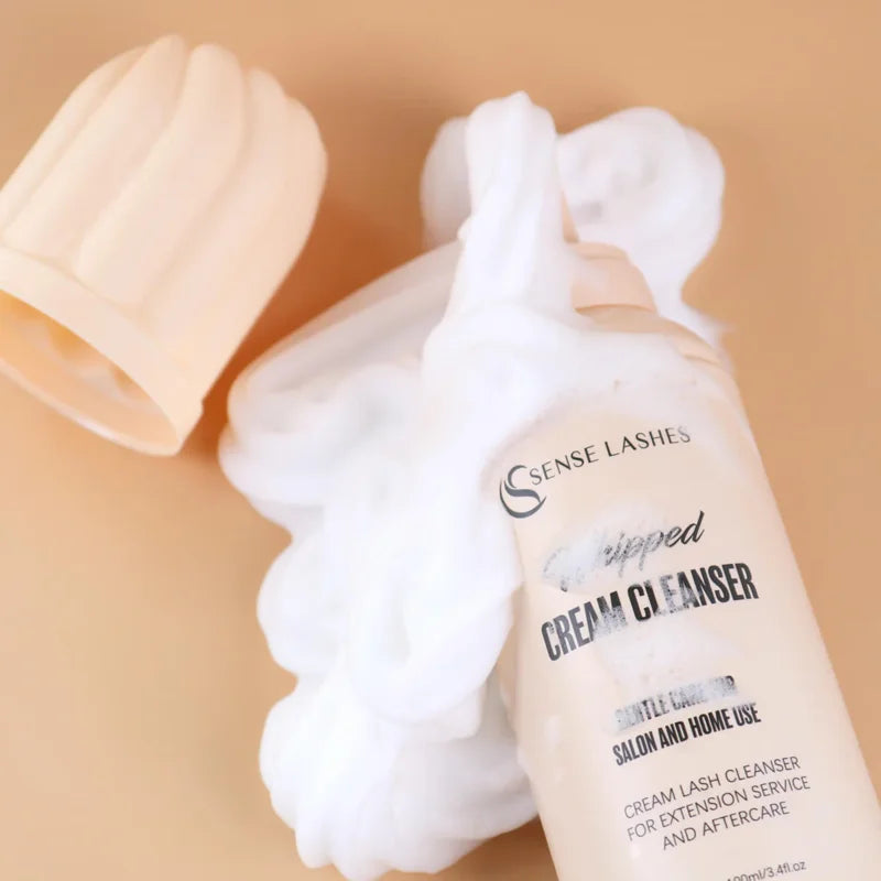 SENSE LASHES 100ml Whipped Cream Lash Shampoo for Makeup Tools & Accessories removedor de extensiones de pestañas Lash Cleanser