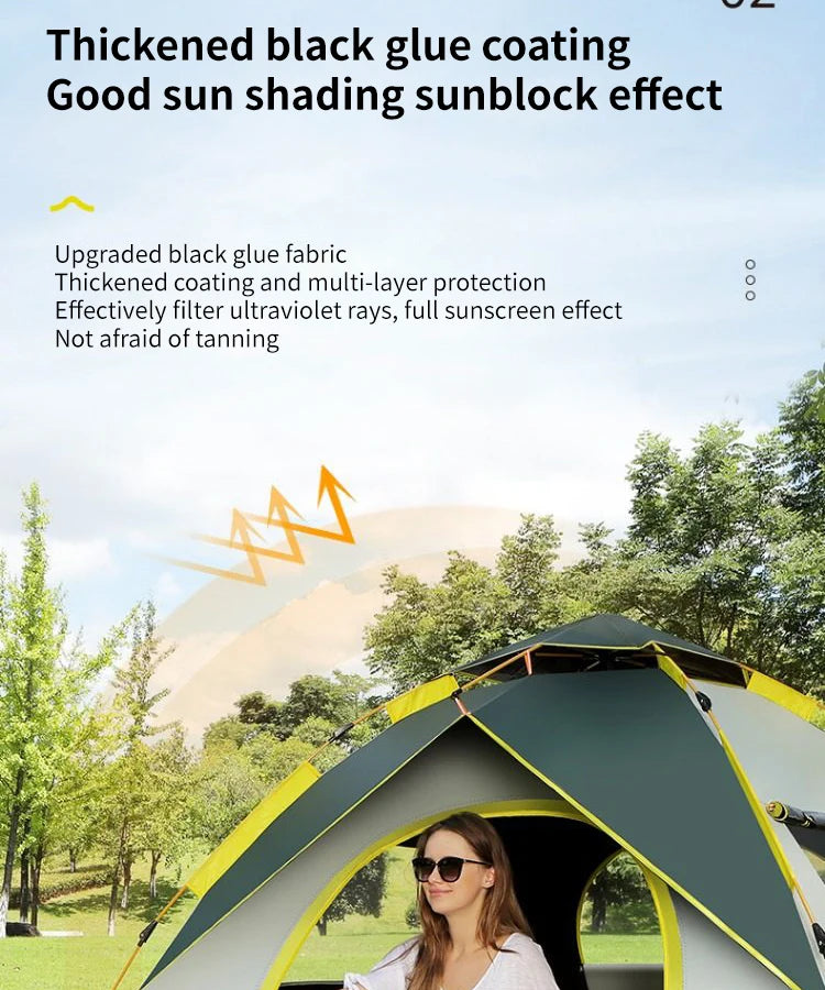 Instant Tent,Instant Pop Up Tents,Easy and Quick Setup Camping Tent,Windproof Waterproof with Rainfly for Outdoor Camping/Hiking