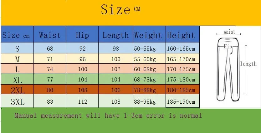 Spring and Autumn Men's Sports Jogging Pants Sweatpants Men's Harajuku Street Fleece Men's Pants Casual Pants S-3XL Pants