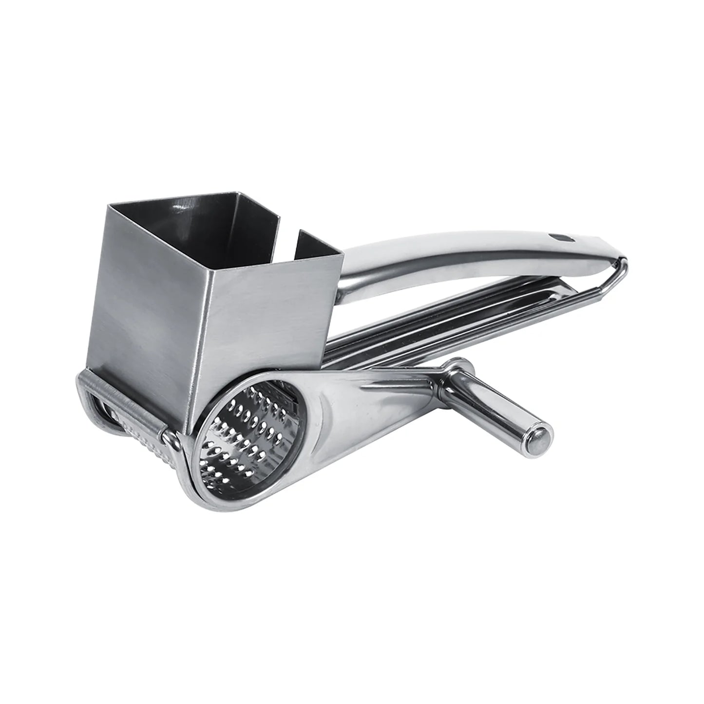 Grater Multifunctional Kitchen Craft Rotary Stainless Steel Cheese Grater 1 Drums  Shred Tool Stainless Steel Cheese Grater
