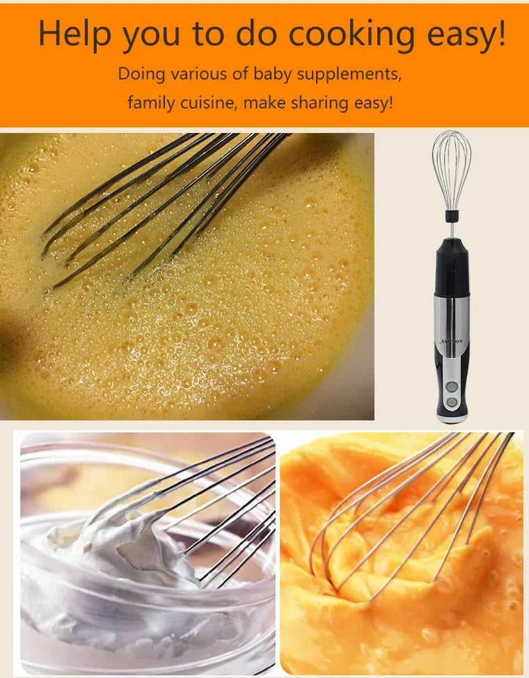 Houselin Immersion Blender Handheld Hand Blender 700W, Blender with Chopper for Baby Food and Smoothies