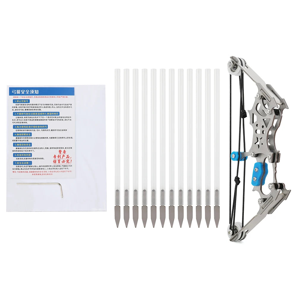 Archery Compound Bow 10lbs/12lbs/16lbs/15-32lbs High-Elastic Steel Limbs Suitable Beginners Target Shooting Outdoor Practice