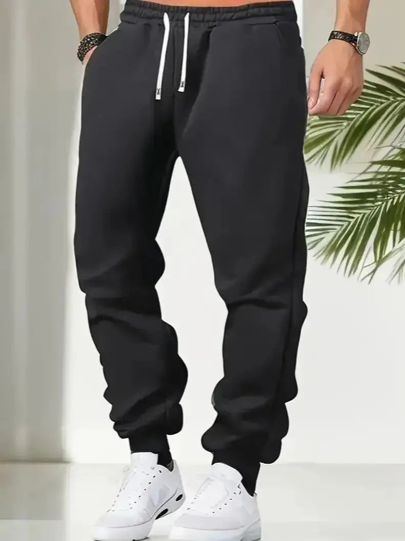 Men's Casual Long Pants Fashionable Multi-Functional Gym Running Trousers Comfortable Soft Quality Daily Wear Sportswear