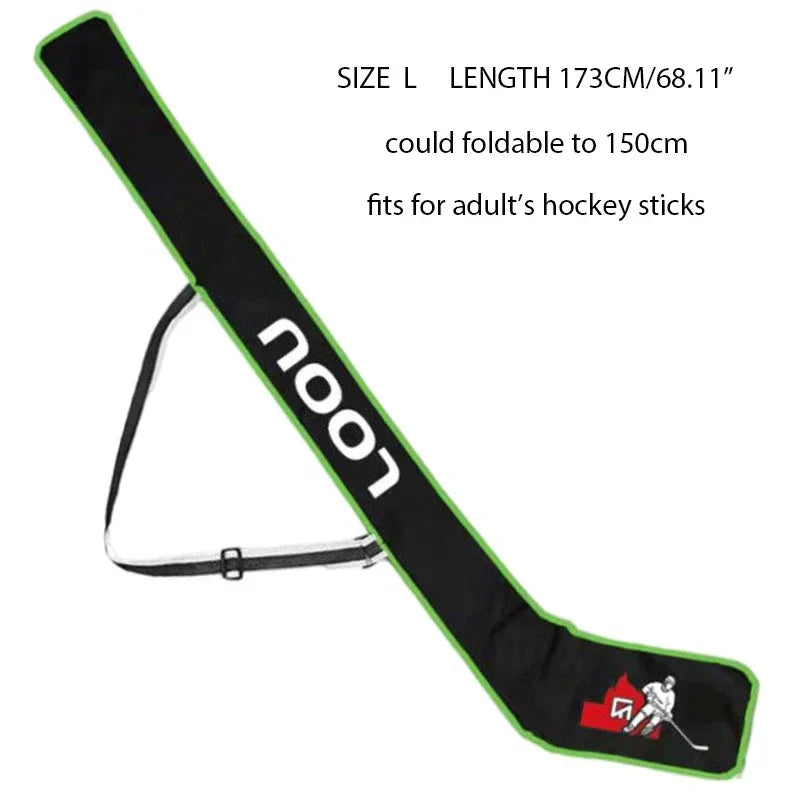 1Pc Portable Ice Hockey Stick Bag Waterproof One Shoulder High Quality Hockey Stick Accessories with Adjustable Shoulder Strap