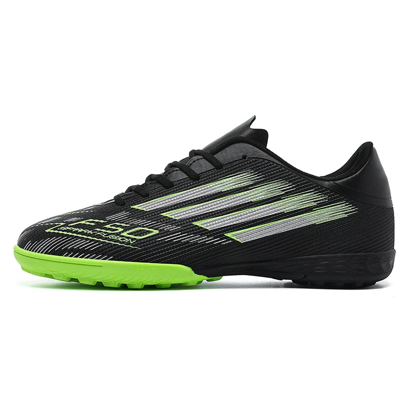 Adult Football Shoes Lightweight Wear-resistant Soccer Boots Anti-slip Outdoor Turf Training Sports for Men Youth Daily Match