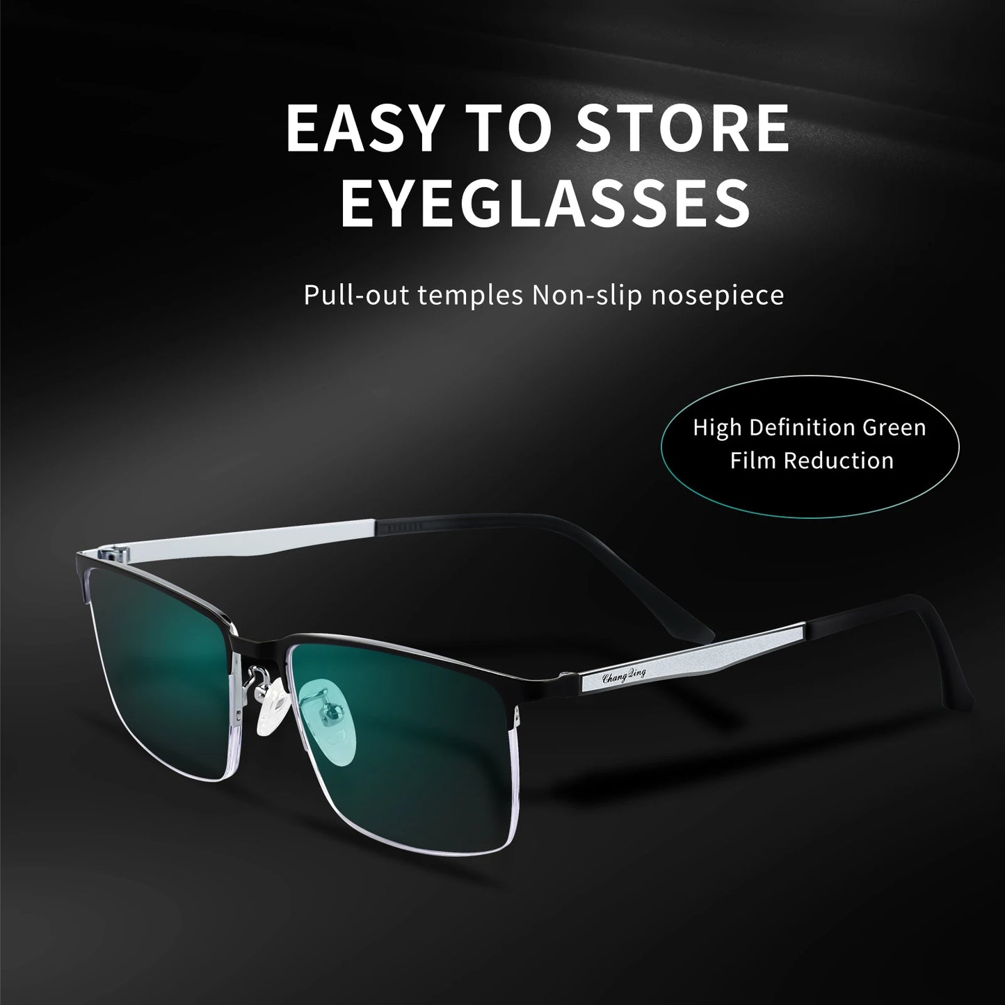 Fashionable Half-Frame Reading Glasses, Suitable for Reading Books, Electronic Devices, Both Indoors and Outdoors, with Flexible Temples, High-Definition Anti-Blue Light Lenses, and Comes with a Premium Reading Glasses Case,