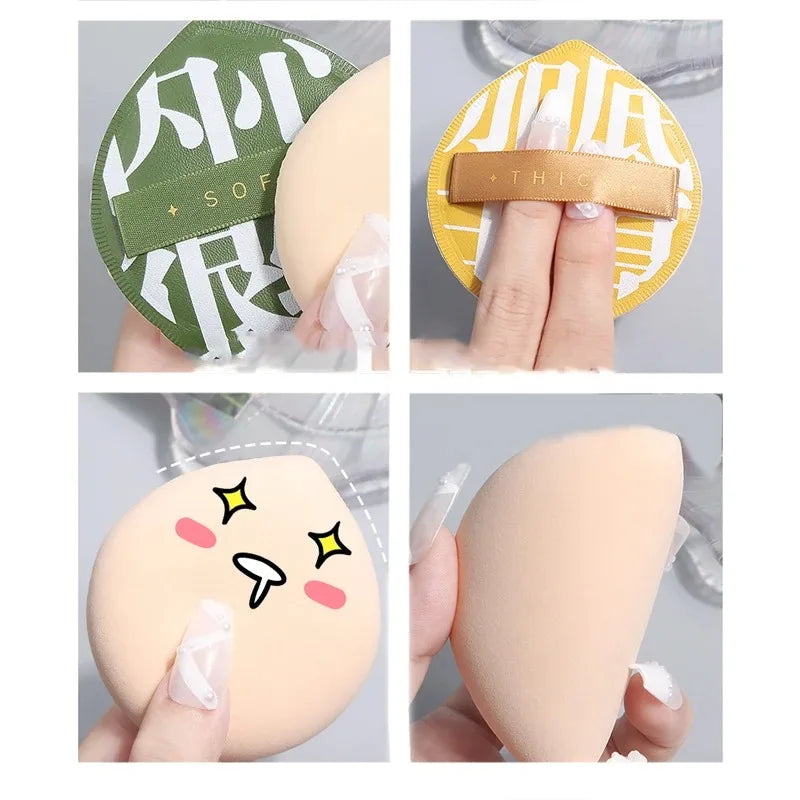 YS122--100-Point Puff Set: Air Cushion Puff, Marshmallow Ultra-Soft Puff, Non-Absorbent, Dual-Use (Dry & Wet)