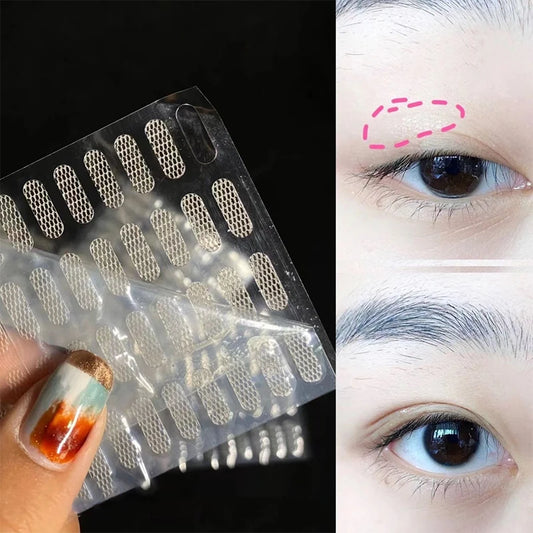 Natural Eye-Lift Mesh-Lace Transparent Invisible Self-adhesive Eyelid Tapes Stickers Women Invisible Double-fold Eyelid Stickers