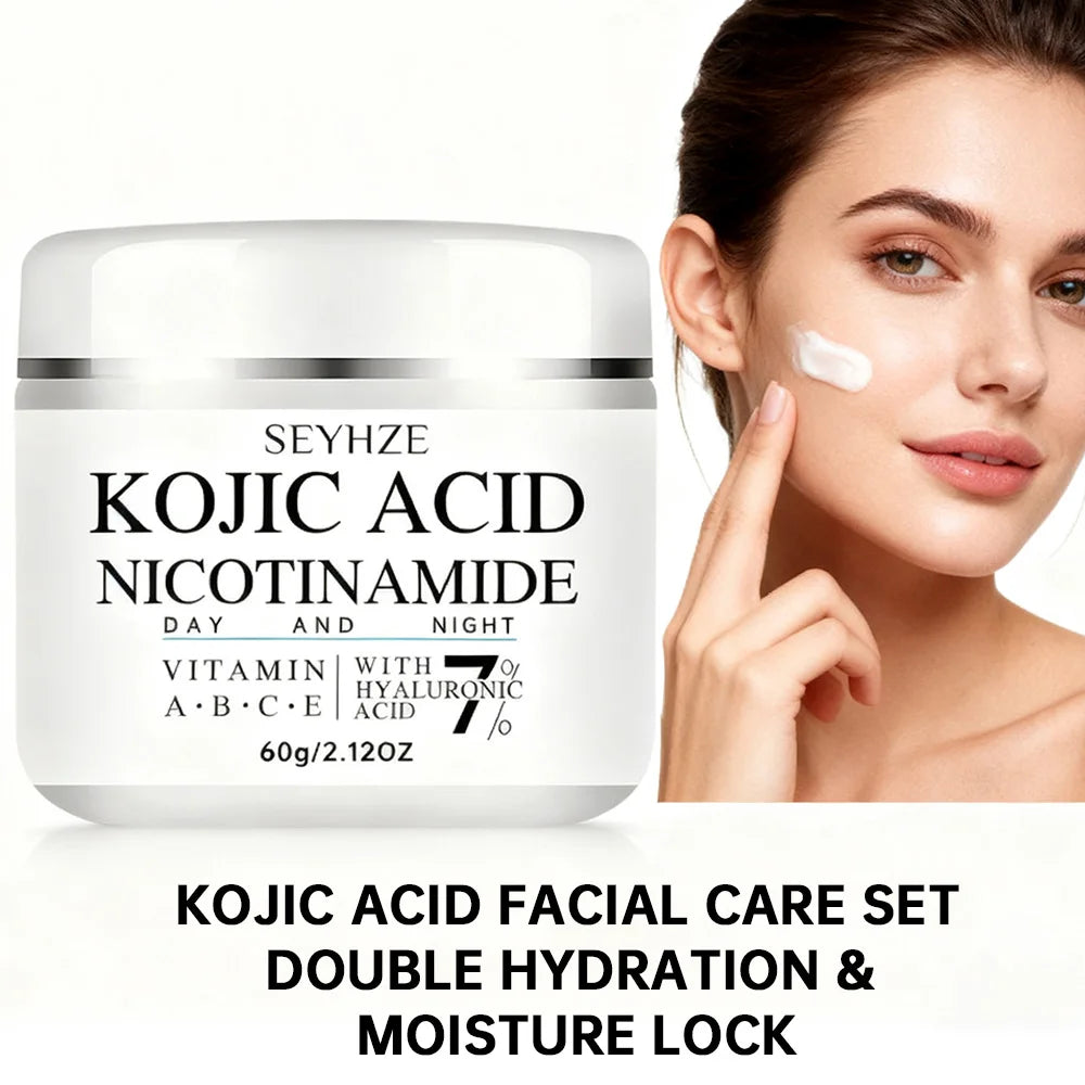 SEYHZE Curcumin Facial Skincare Set Moisturizing Day And Night Cream + Serum 2pcs Deep Moisture Locking with Collagen Ceramides