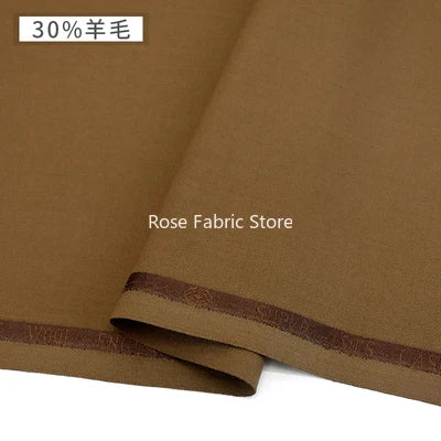1 Meter 30% Woolen Twill Suit Fabrics Worsted Spring Summer High End Fabric Sewing Blazer Suit Handcrafts Anti Wrinkle Serge