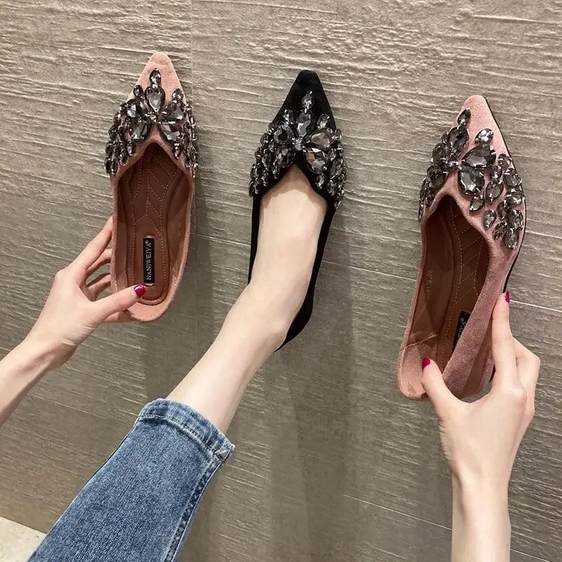 Flat Pointed Toe Woman Footwear Shoes For Women Daily Routine Comfortable Offer Shoe 39 High Quality With Original New In On A