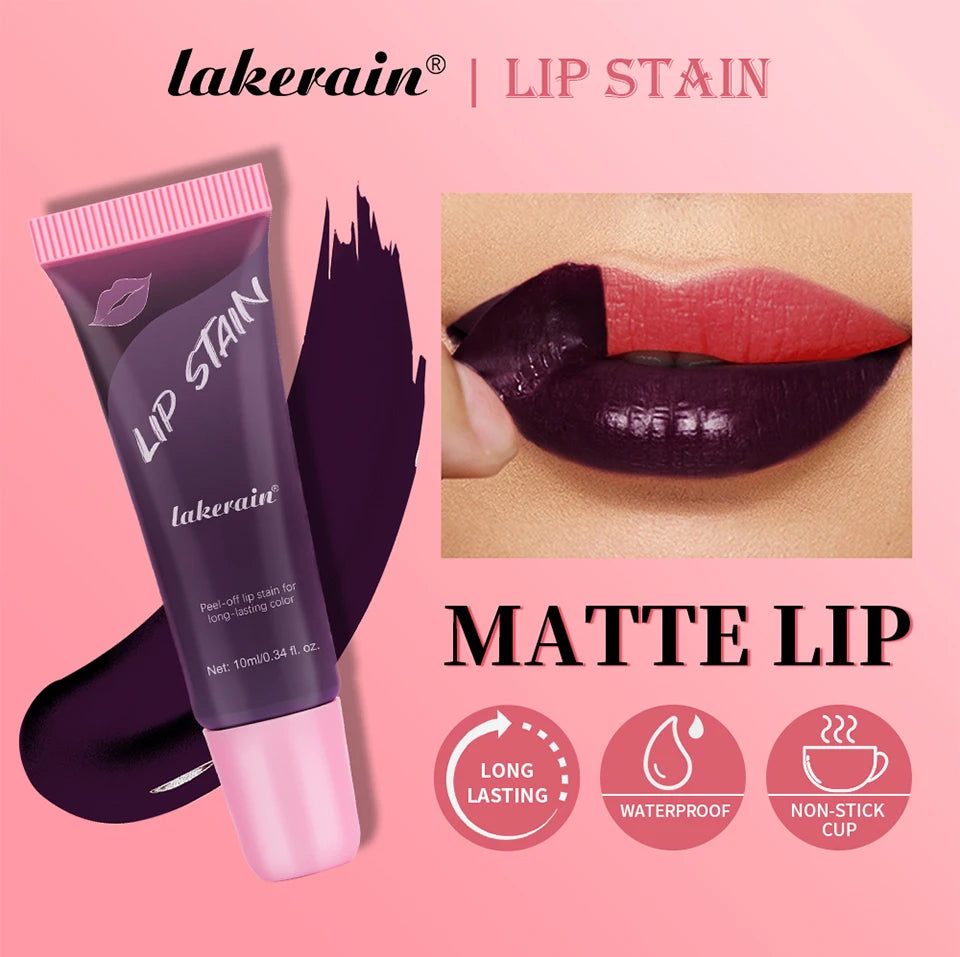 Peel Off Lip Stain Waterproof Resistant Lipsticks Cheap Lip Gloss Matte Tick for Lips Labios Inks Tattoos Makeup Ink Tint