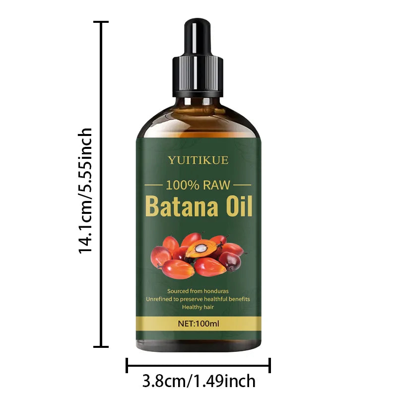 YUITIKUE 100% Raw Batana Oil | Sourced From Honduras, Unrefined For Healthy Hair Natural Care 100ml