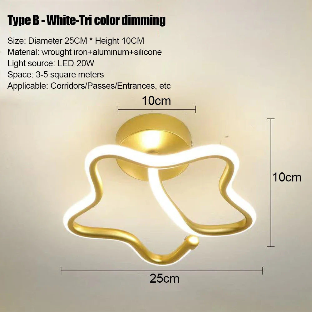 LED Strip Aisle Ceiling Lights Modern Minimalist Living Room Lamps For Balcony Entrance Staircase Home Decor Fixtures lighting