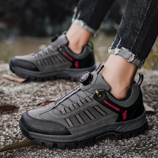 Men Casual Leather Shoes Classic Waterproof High Quality Shoes Women Climbing Shoes Outdoor Sneakers Trekking Leather Footwear