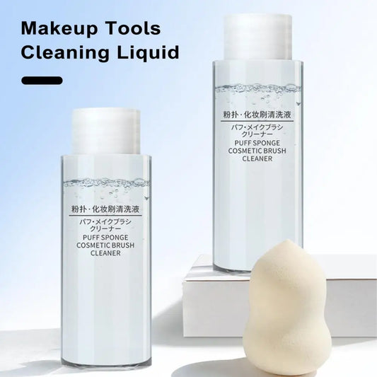 Makeup Tool Cleaner Makeup Brush Solution Efficient Makeup Brush Cleaner Puff Cleaner Beauty Eggs Cleanser Washing Fluid 50/80ML