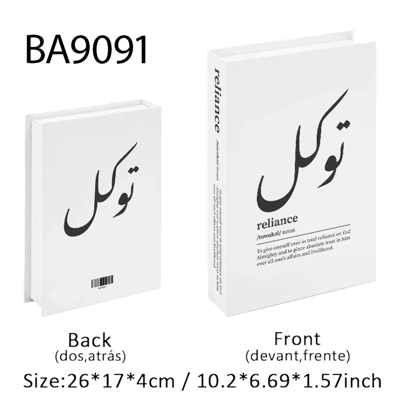 Islamic Mosque Kabaa Luxury Fake Book Home Decor Decorative Books Storage Box Simulation Book Coffee Table Interior Decoration