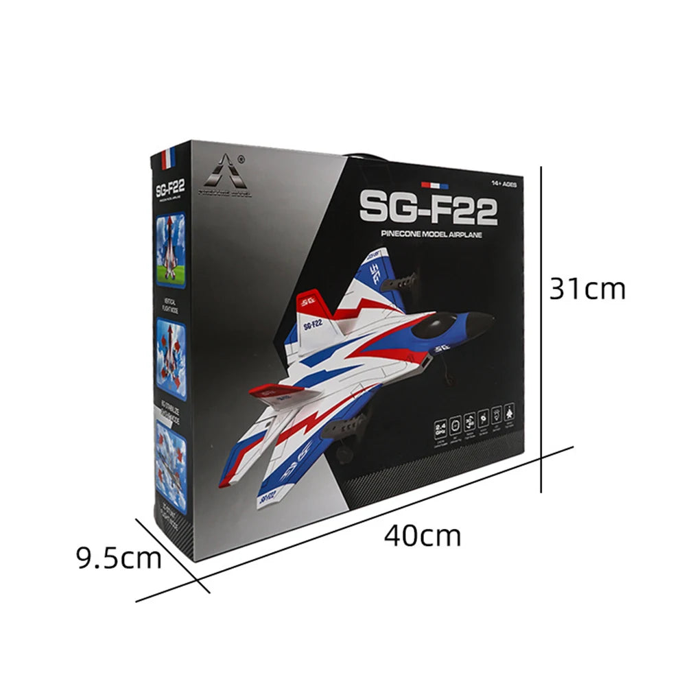 RC Plane F22 Stunts Plane 2.4G Radio Control Glider Remote Control 3D Plane Glider Airplane EPP Foam Boys Toys for Children