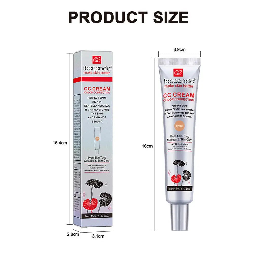 Centella Asiatica CC Cream Oil Controlling Moisturizing LongLasting Concealing Sun Protecting Skincare Perfect Makeup Primer