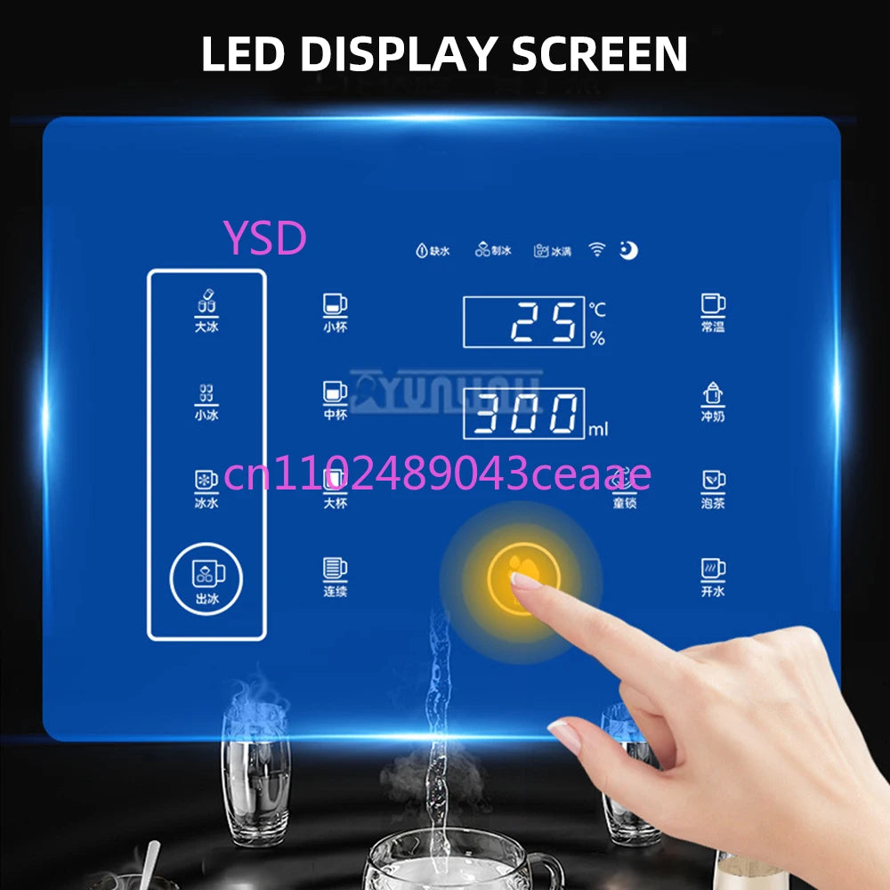 Multi Functional Ice Maker Cold And Hot Water Dispenser Office Three in One Ice Cube Machine Water Machine
