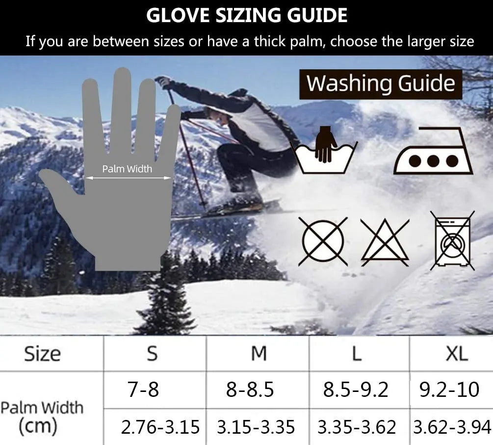 1pcs Winter Gloves -20℉ Thinsulate Thermal Gloves Cold Weather Warm Gloves Running Gloves Touchscreen Bike Gloves for Men Women